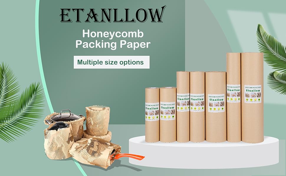 Etanllow Brown Kraft Packing Paper for Shipping Wrapping