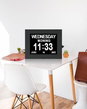 digital day calendar clock