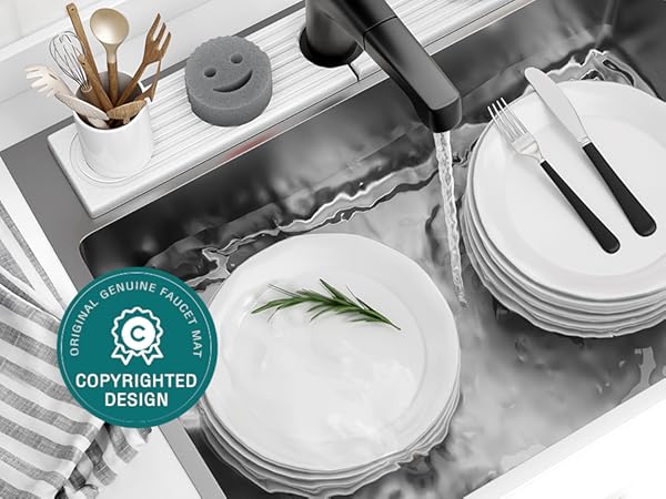 faucet absorbent mat