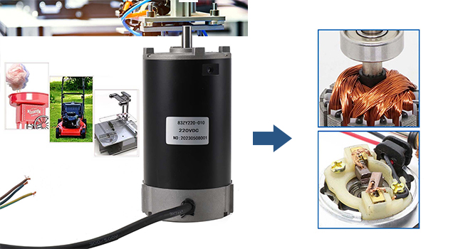 Mini Drehmaschine Motor 220V 550W 6000 U/min Schaummotor-Ersatz Mini Elektromotor Motor