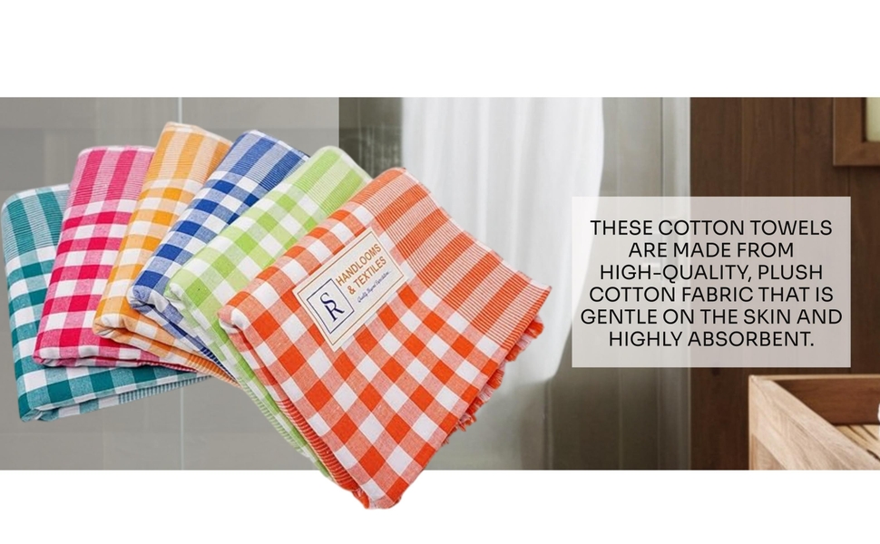 Cotton towels for bath