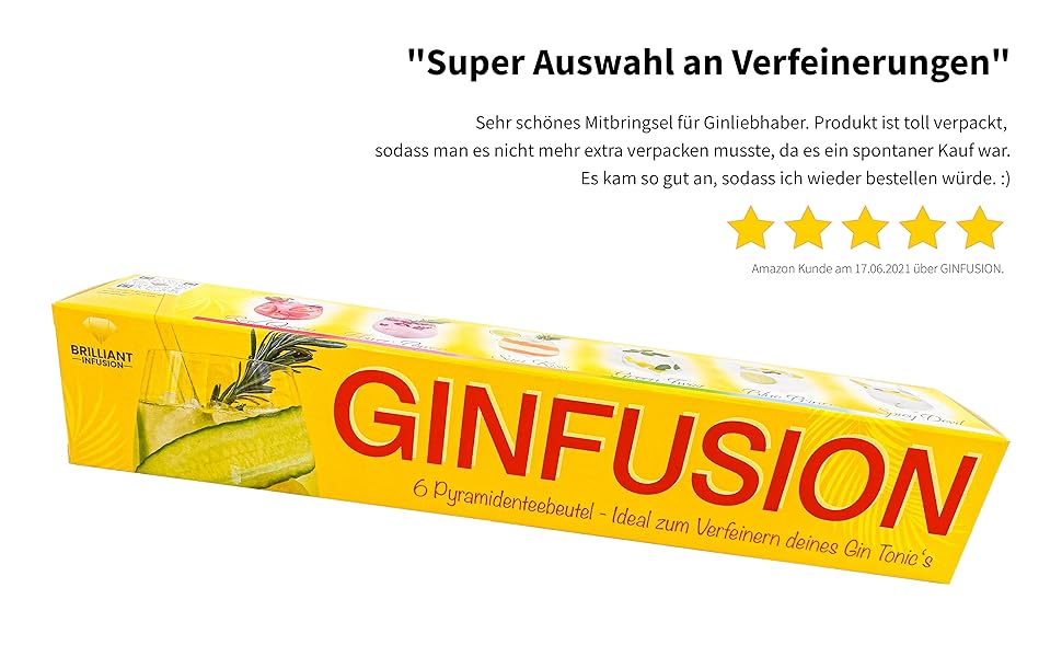 Brilliant Infusion Gin Botanicals Set Schnell & Lecker 6x Gin Tonic