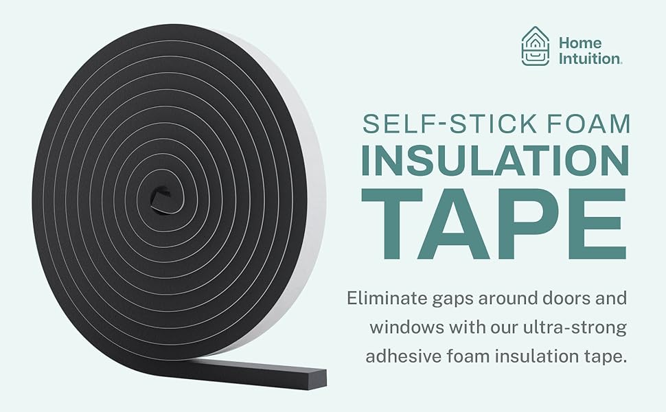 33 Feet Self Stick High Density Foam Insulation Tape Adhesive Weather