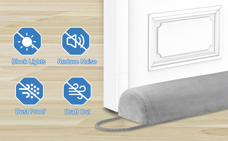 DCUINS Door Draft Stopper 36 Inch, DIY SelfFilling Draft Guard for Bottom of Door