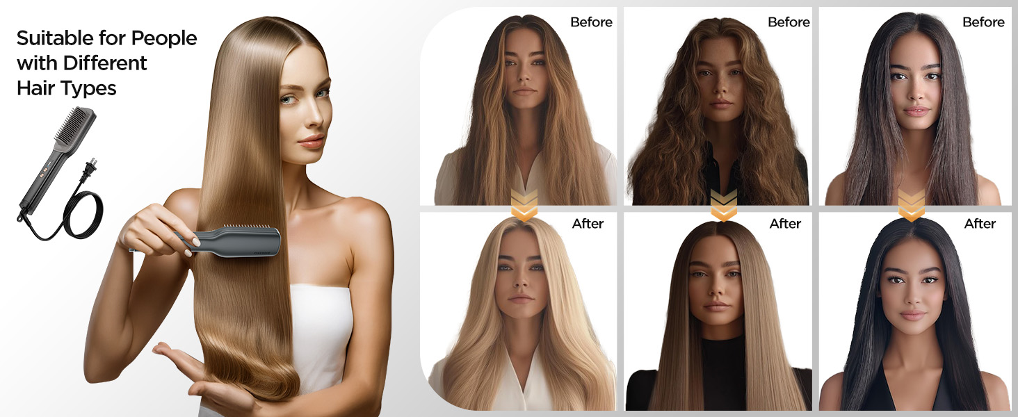 Hair Straightener Brush