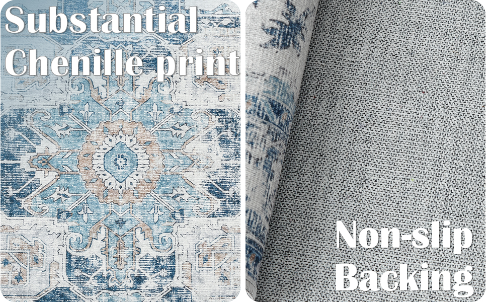 chenille surface rug