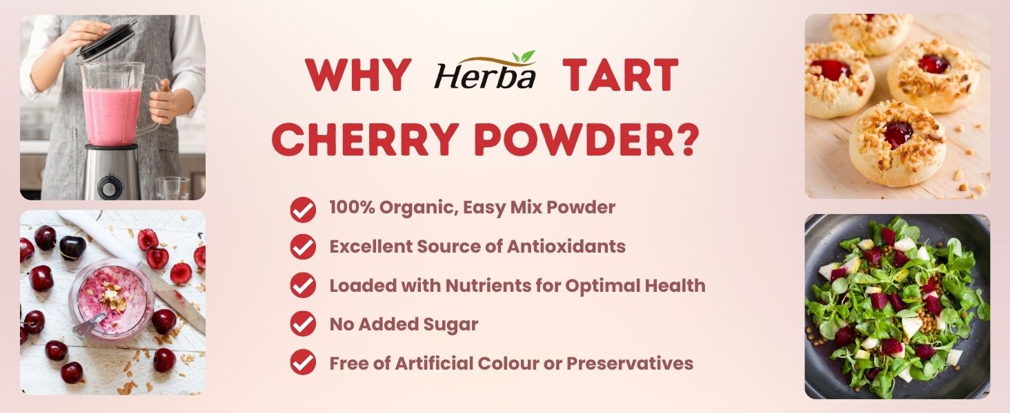 Why choose herba tart cherry powder?