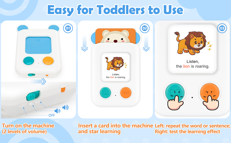 Starweeks Talking Flash Cards Learning Speech Therapy Toys