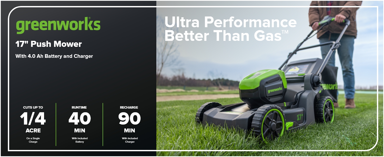 60V 17" Push Mower