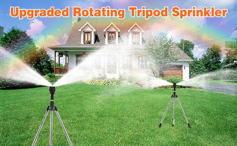 Rotating Tripod Sprinkler 360° Automatic Rotating