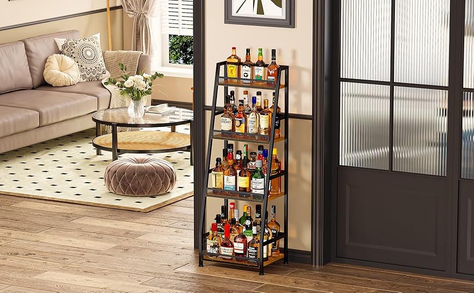 Amazon｜ZHLELEWZ ワインラック ウイスキー 棚 ボトルラック