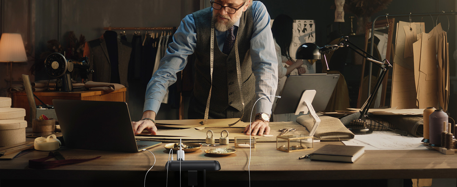 power strip desk