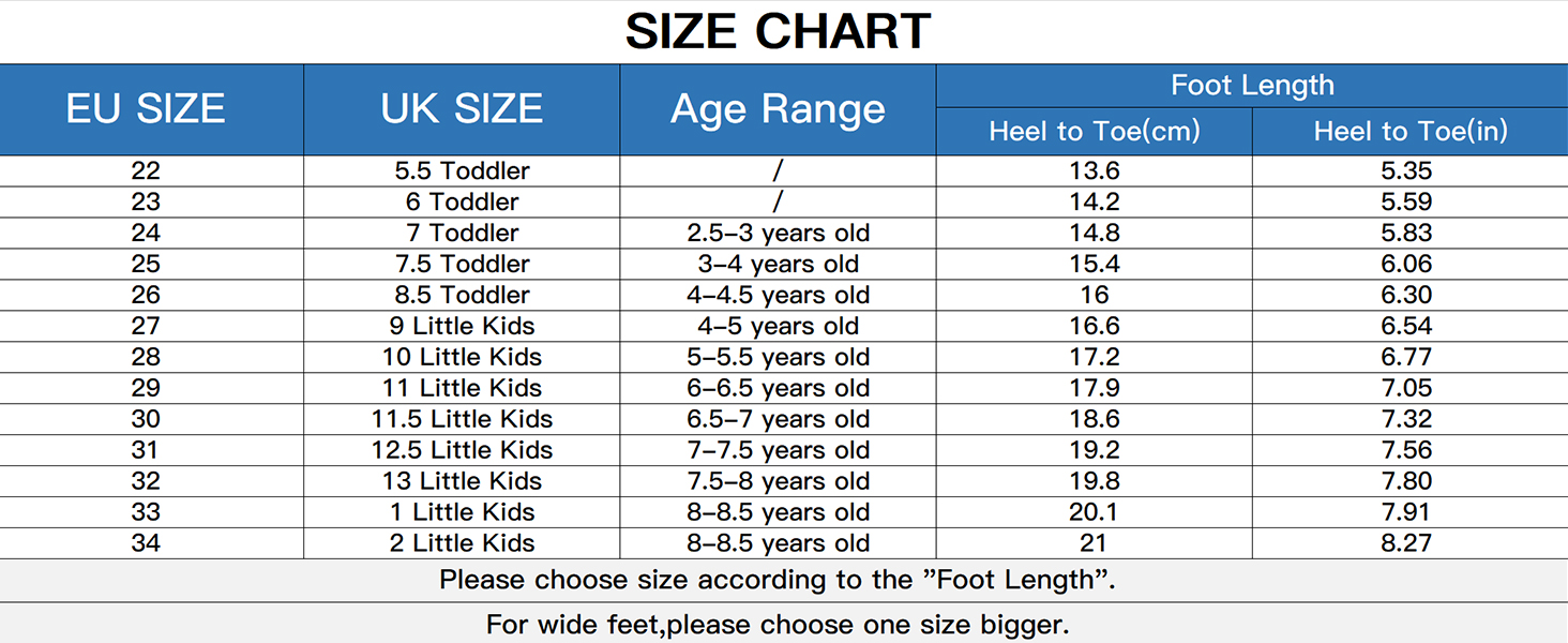 UOVO Boys Sandals Closed Toe Outdoor Sandals Trekking Hiking Sandals Athletic Summer Shoes Size 7 Toddler to 5 Big Kids 17 size chart