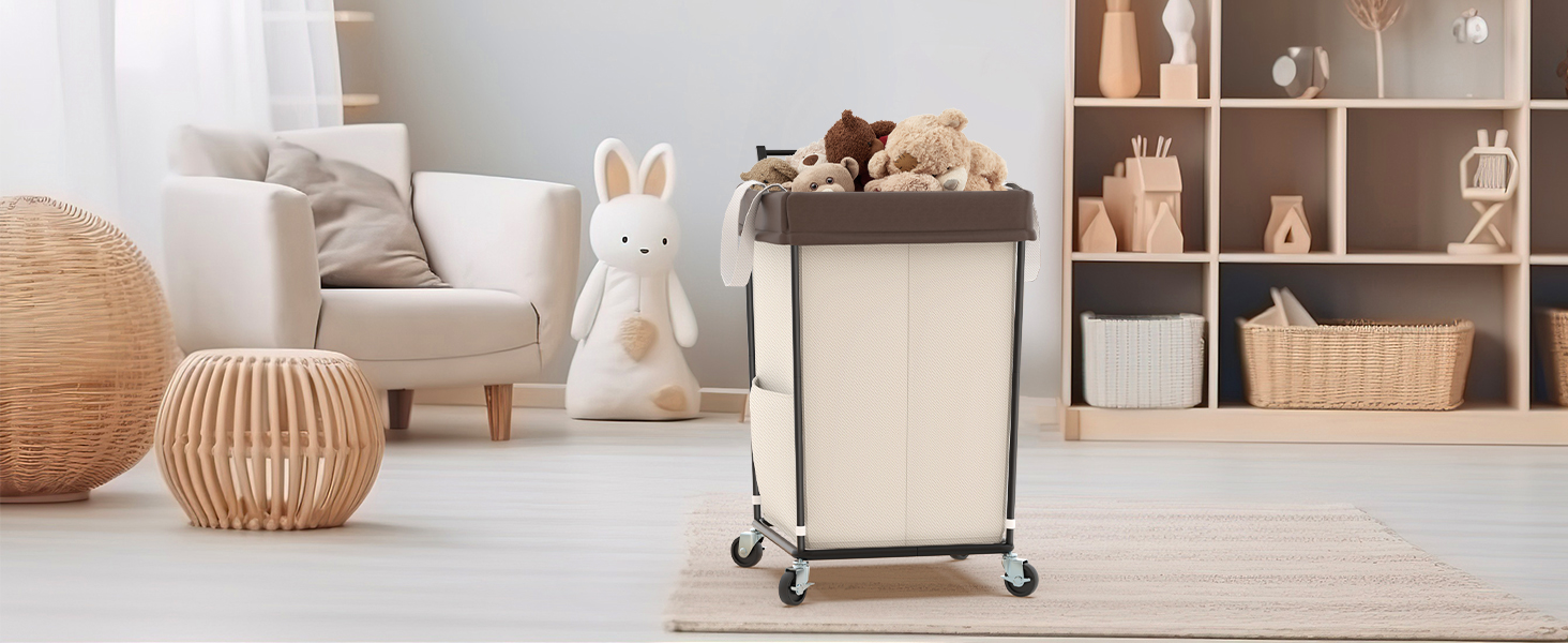laundry cart with wheels