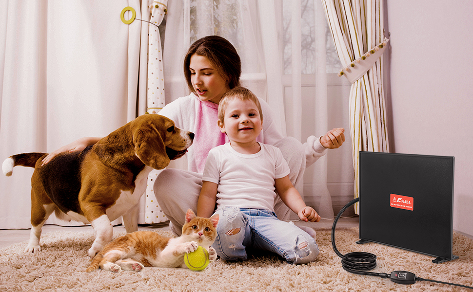 Fiada Flat Panel Chicken Coop Heaters, 100200 Watts UL Listed Energy Efficient with Anti Bite