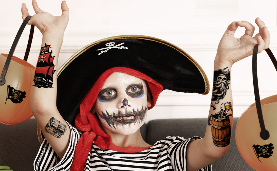 Pirate Temporary Tattoos