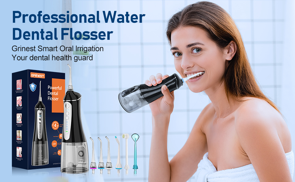 Water dental flosser