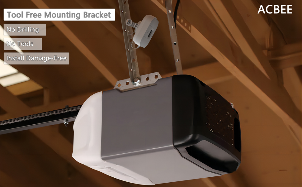 Tool Free Mounting Bracket for myQ Chamberlain Garage Smart Hub (MYQ