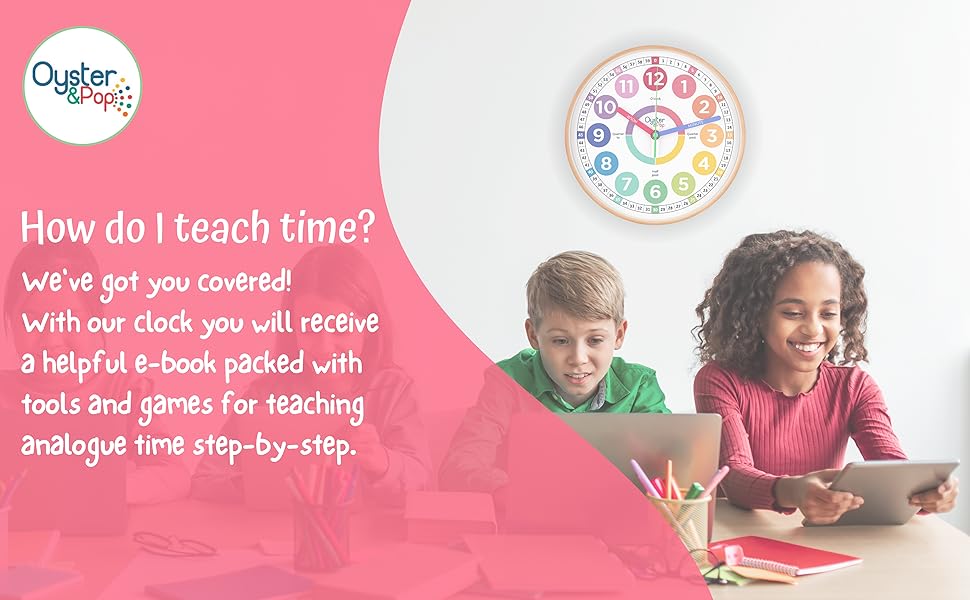 Telling the time, learning clock for kids, aesthetic clock, kids clocks for bedrooms.