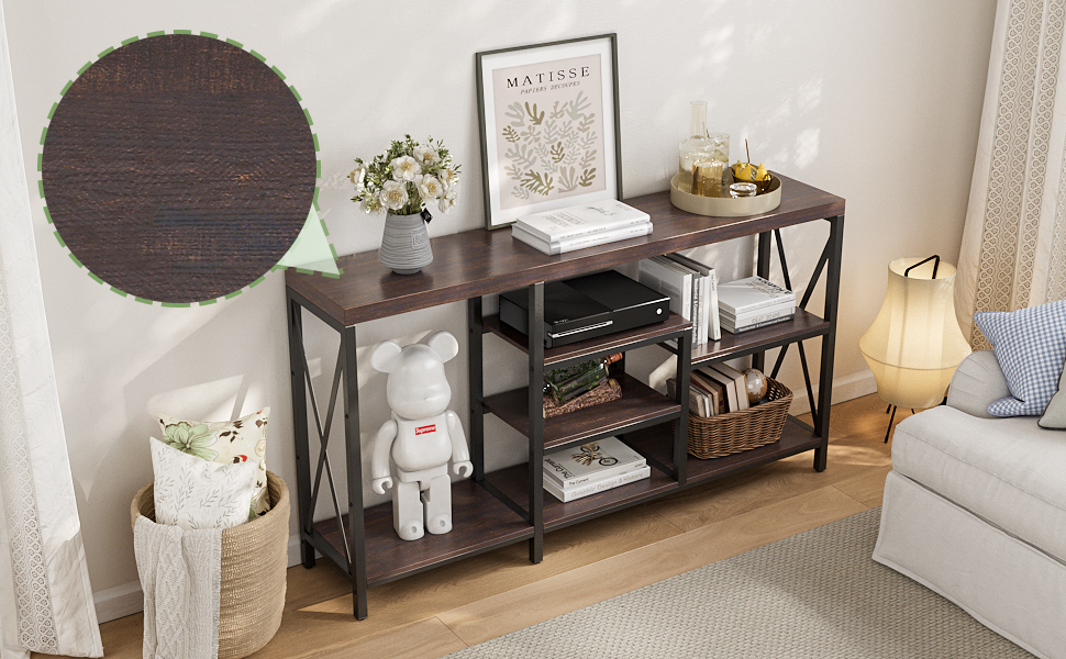 Entryway Table, Console Tables for Entryway, 55 Inch Narrow