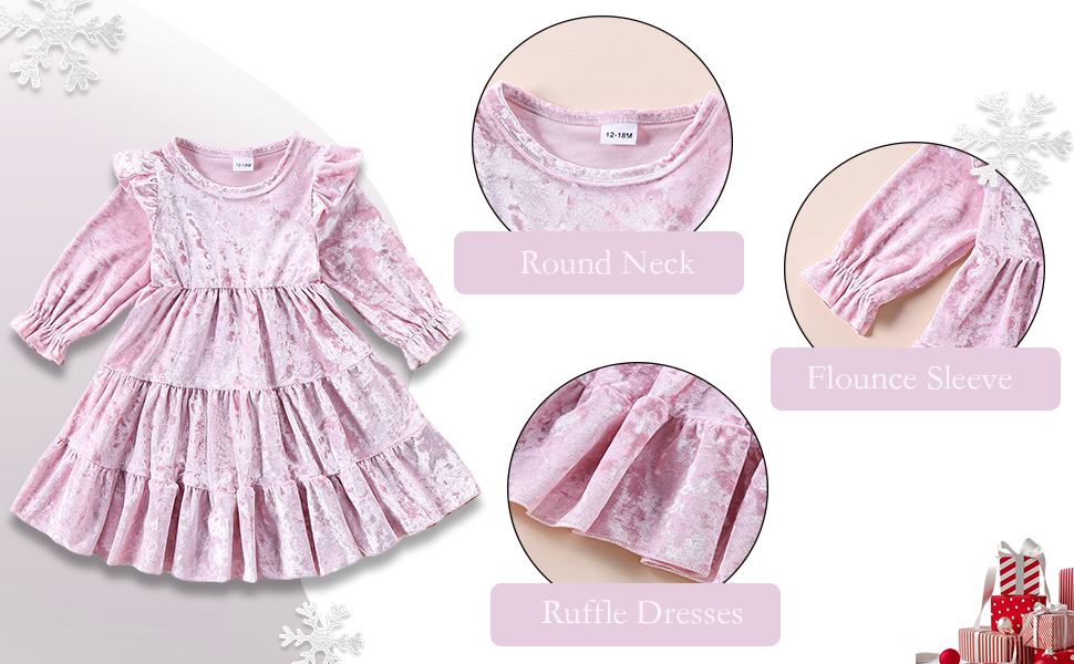 girls velvet dress