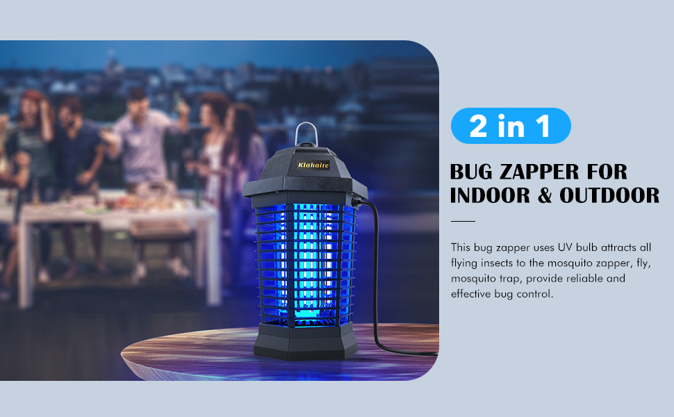 Klahaite Bug Zapper for Outdoor and Indoor, 4200V High