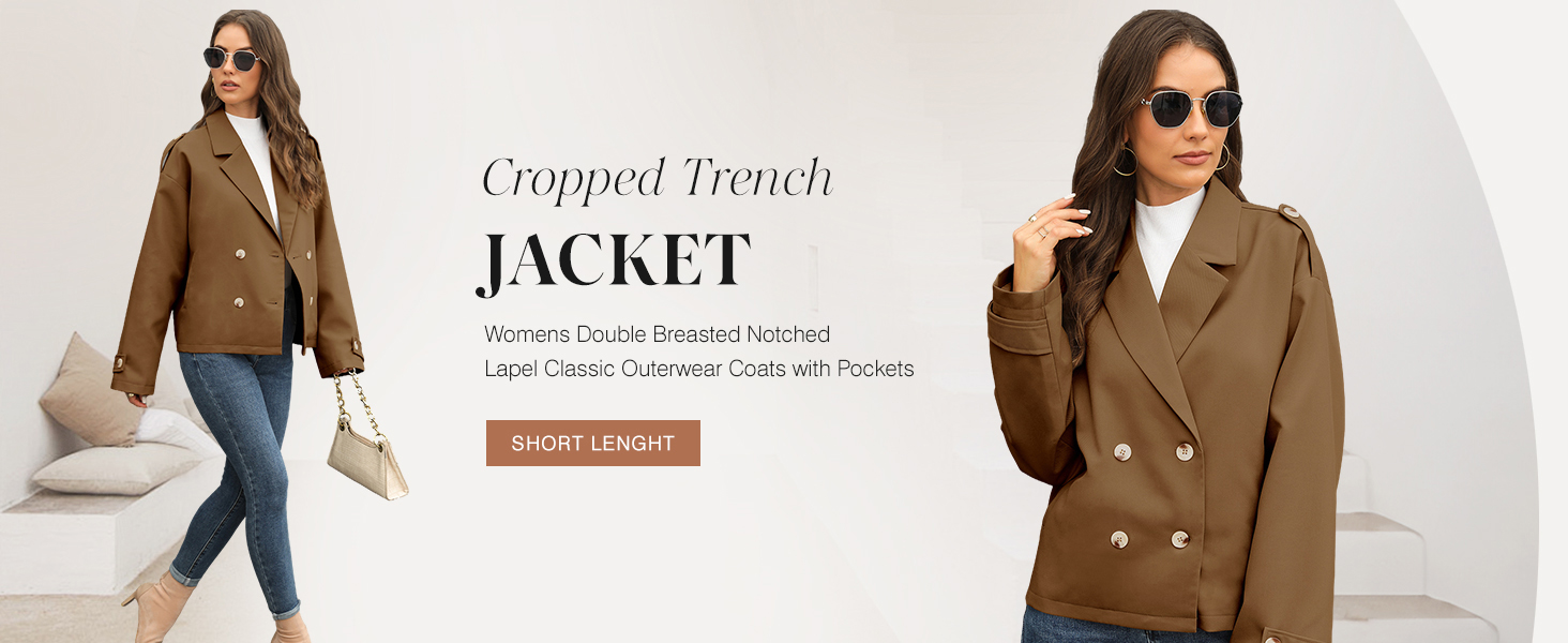 Cropped Trench Jacket