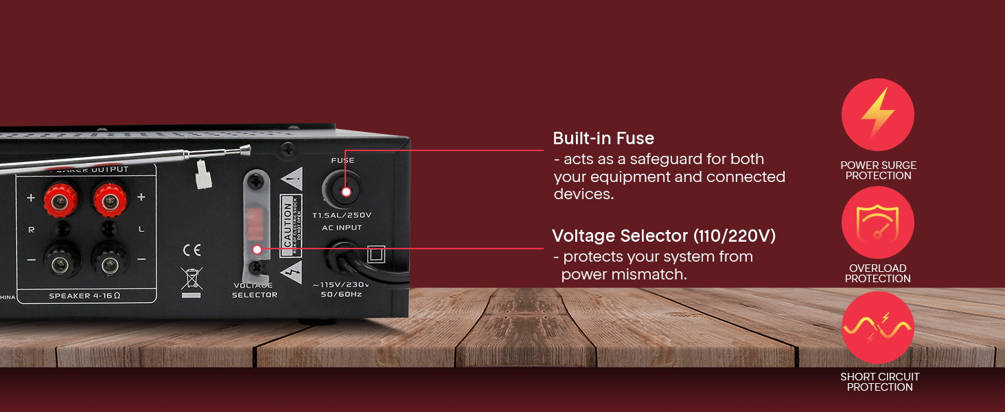 home theater audio stereo system components amplifier bluetooth receiver amp with amplificador