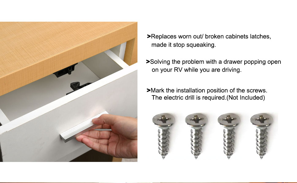 RV Drawer Latch Replacement for RVS Lock latches