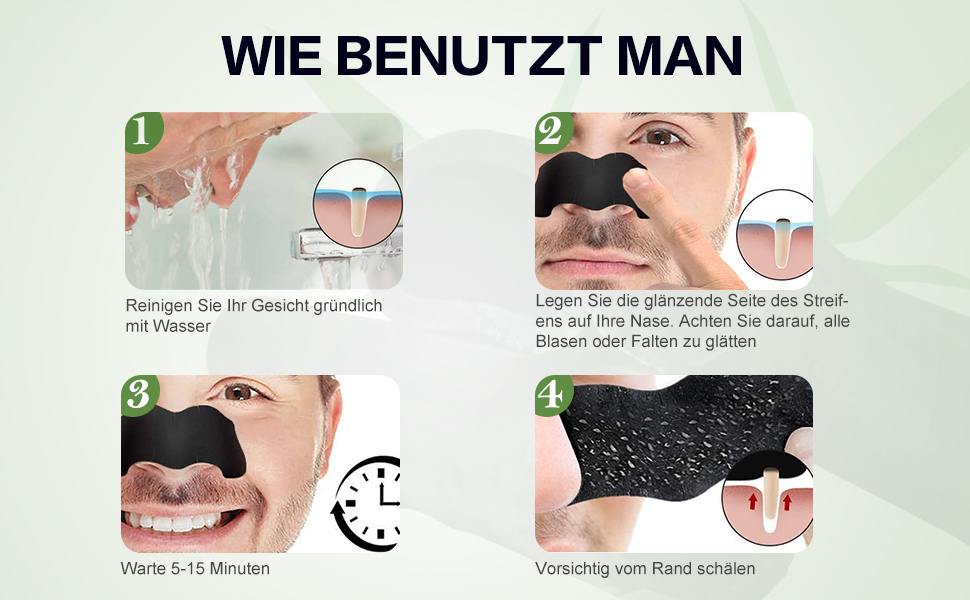 Nosestripes Blackheads, Nosestripes Mitesser, Anti Nosestripes, Pore Strips, ClearUp