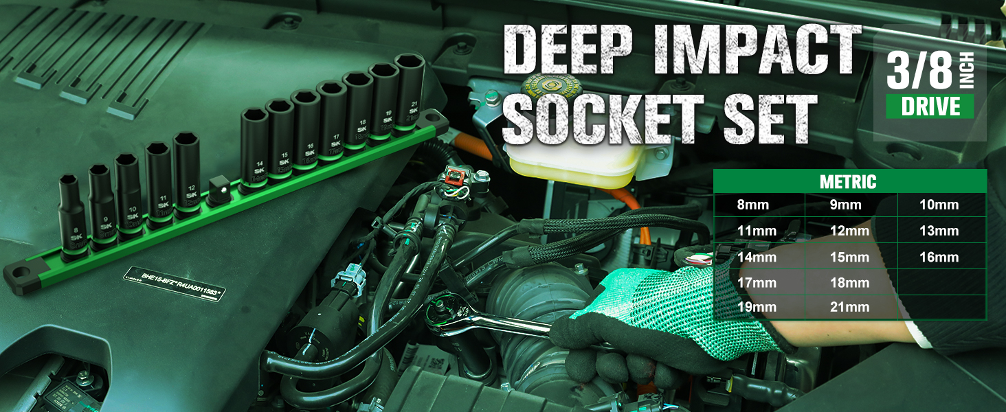 3/8 impact socket set