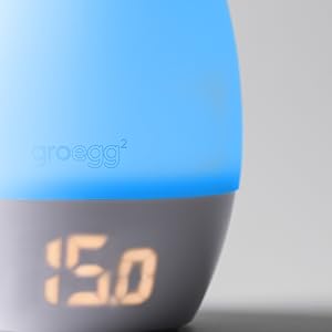 LED temperature display.