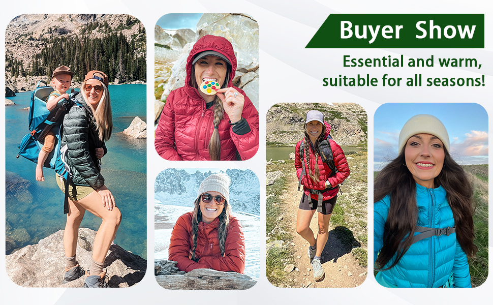 Puffer Jackets for Women with Hood Light Windproof Bubble Cropped Light Puffer Jackets