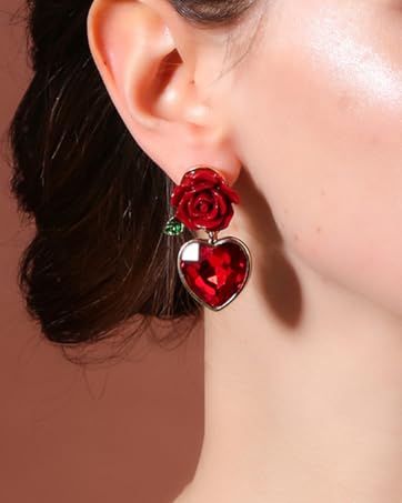 rose earrings for women