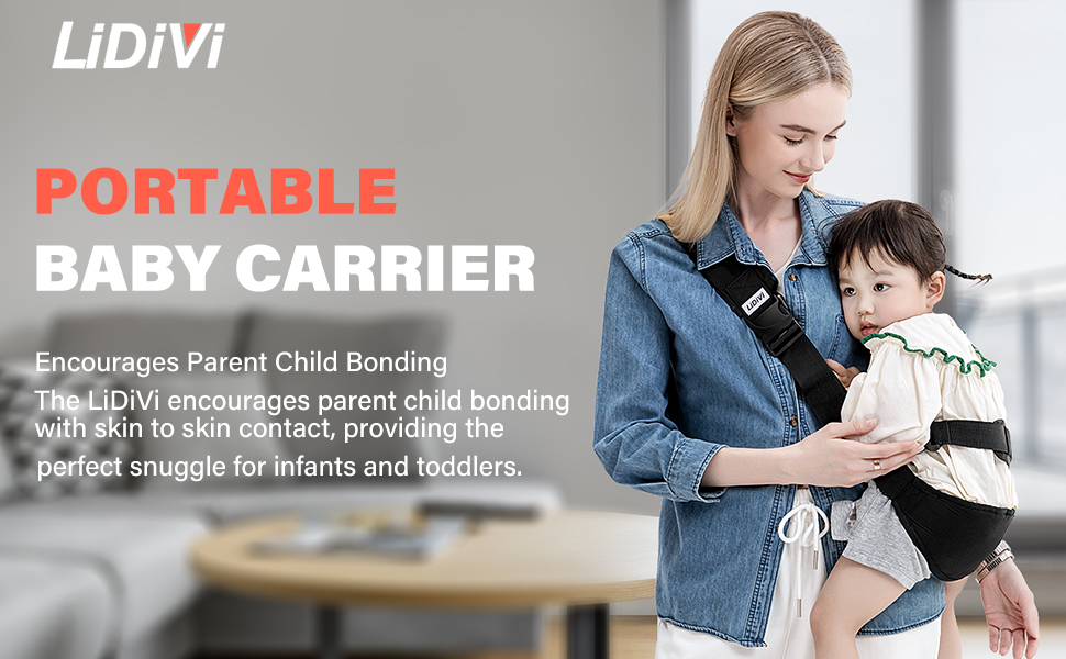 Portable Baby Carrier, LiDiVi Toddler Carrier for Child