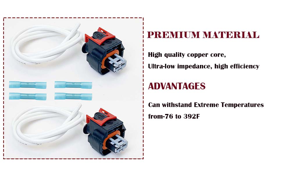 NPSNGSJY PT3739 Injector Pigtail Connector Compatible with