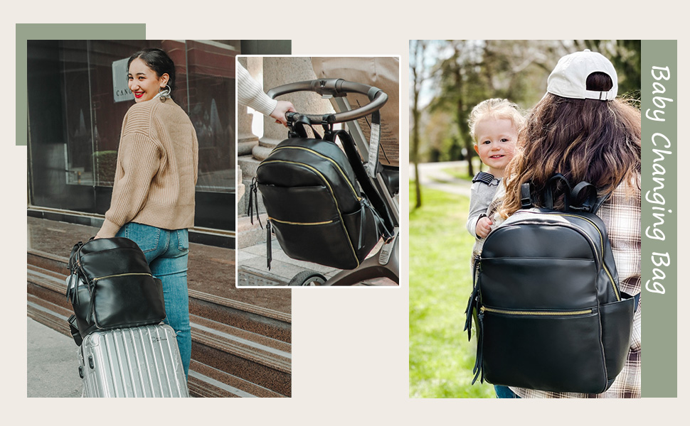 Wear of baby changing bag 