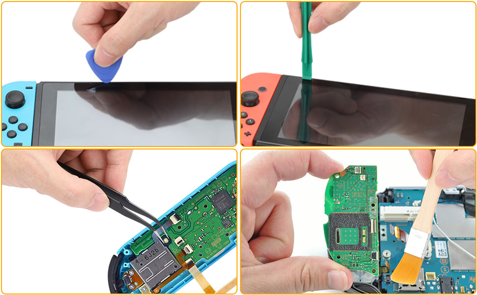 Joystick Replacement Kit for Nintendo Switch JoyCon, EEEKit 18PCS