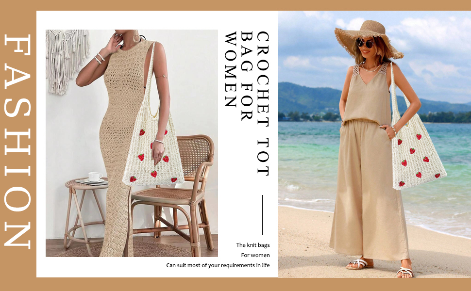 strawberry beach bag