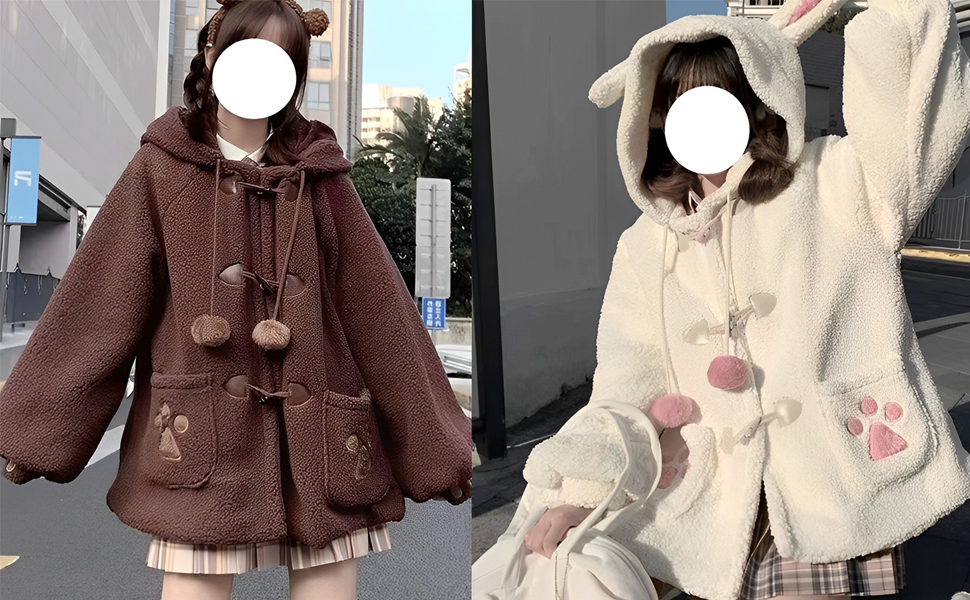 ZLMuMulin Harajuku Pastel Goth Kawaii Fashion Warm Soft