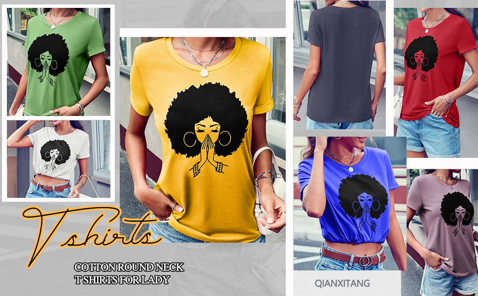 cotton tee shirts for women
