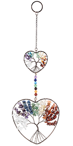 7 Chakra Stein Traumfänger Fensterdeko