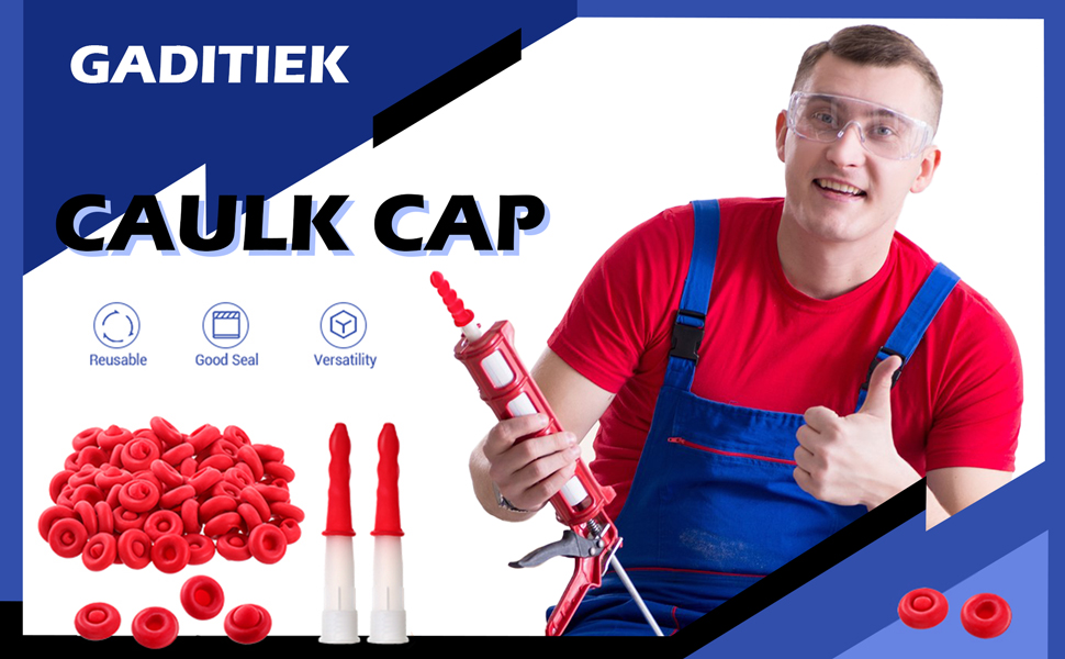 Caulk Cap, 40pcs Caulk Nozzles Caps, Caulk Cap Caulk Sealer Saver, Tube
