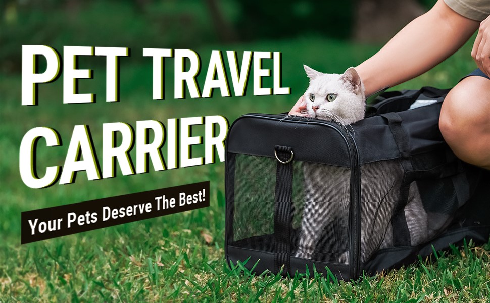 KIKA Pets SPRINGFRAME Carrier Dog Carrier Soft Sided Pet Travel Carrier