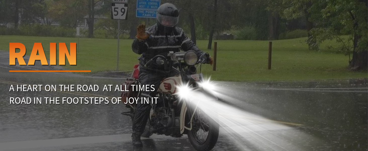 Kewig Motorcycle Auxiliary LED Light Kit Driving Spotlights