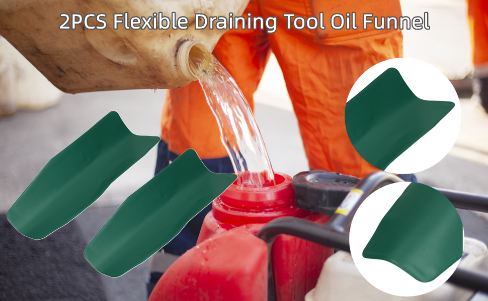 Flexible Draining Tool Oil Funnel, Oil Draining Funnel for