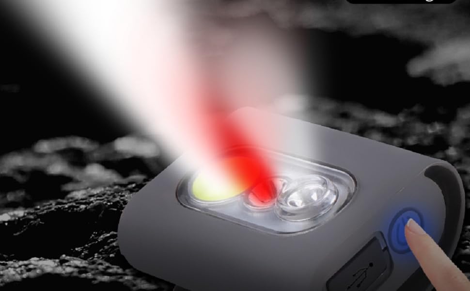 2000 Lumen Clip On Running Light,Safety Jogging LED Light with Strong Clip,USB