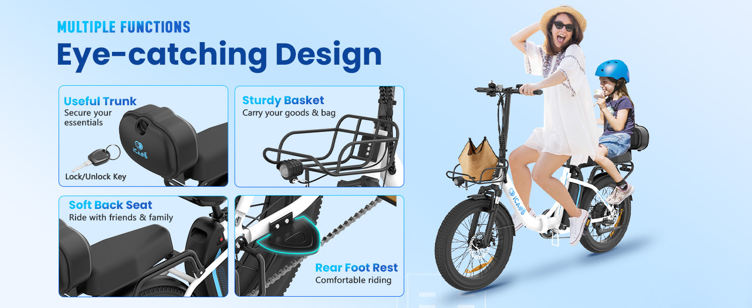 iCaddy with basket and soft seats