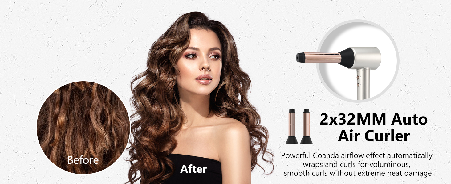 2*32mm Left & Right Auto Wrap Curlers