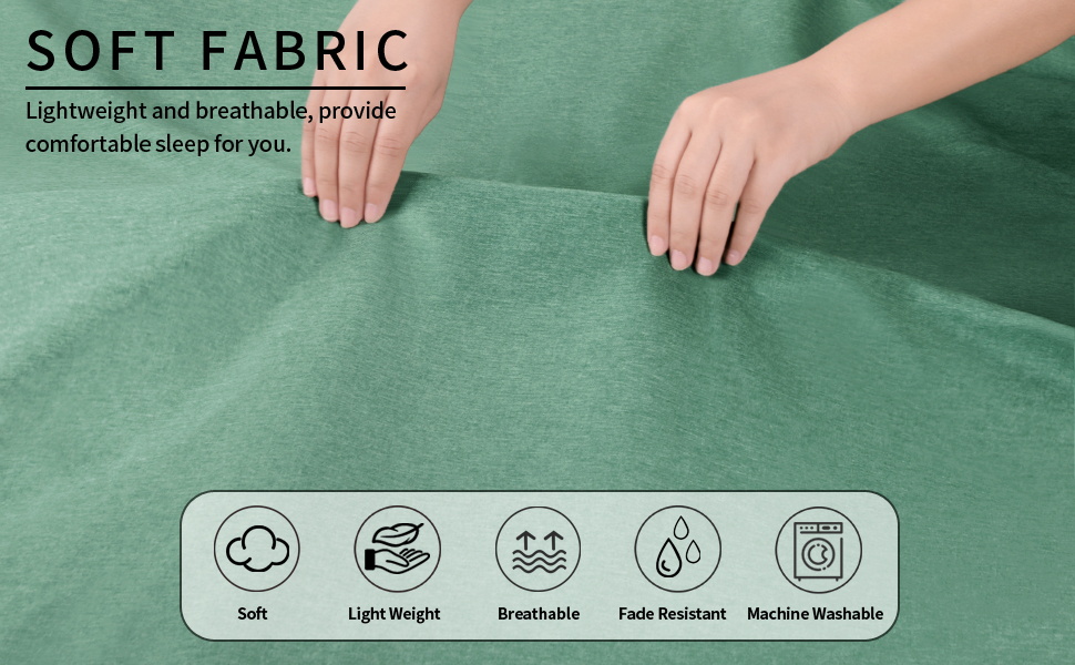 PureFit Premium LinenTextured Bed Sheets, Twin Bed Sheet